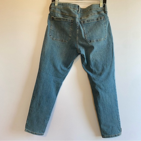 Classic Blue Straight Leg Jeans with Relaxed Fit - Picture 5 of 5